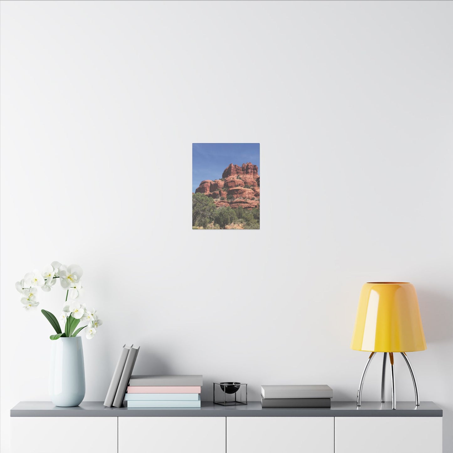 Majestic Red Rock Landscape - Stretched Canvas Wall Art, Wall Decor