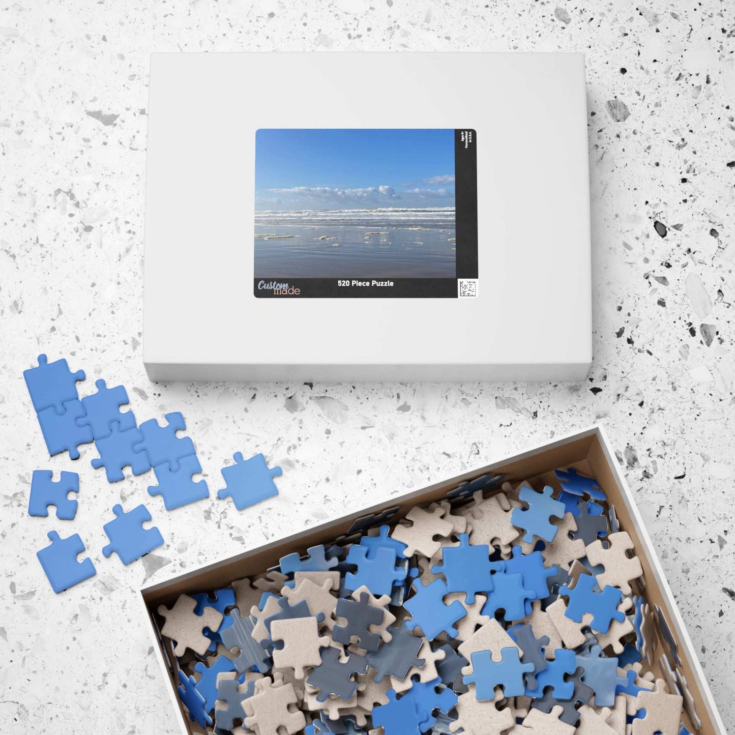 Coastal Serenity Beach Puzzle - 110 to 1014 Piece Jigsaw for Relaxation and Family Fun