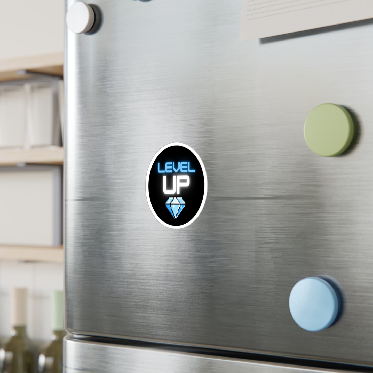 Dimond Level Up Vinyl Decals - Gaming Stickers for Decor & Gifts