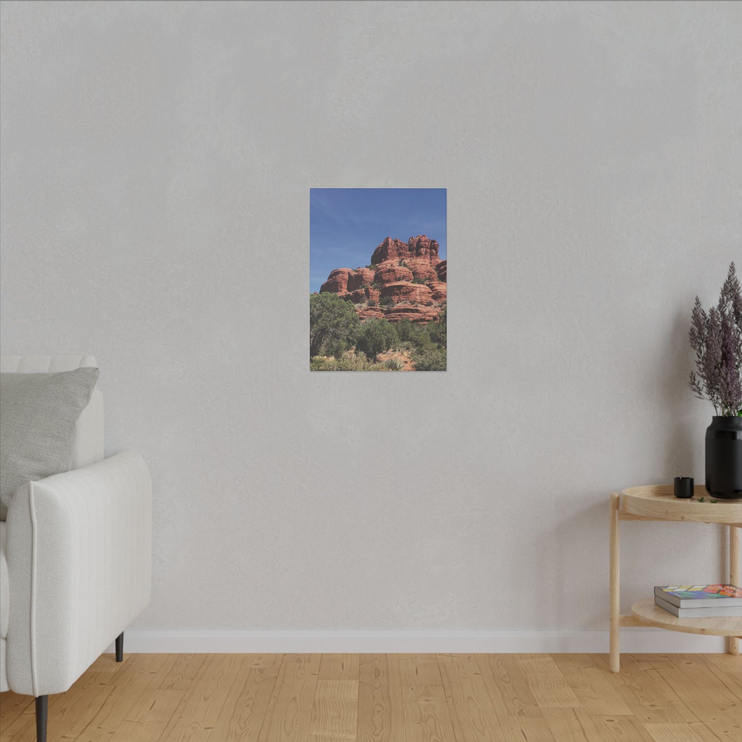 Majestic Red Rock Landscape - Stretched Canvas Wall Art, Wall Decor