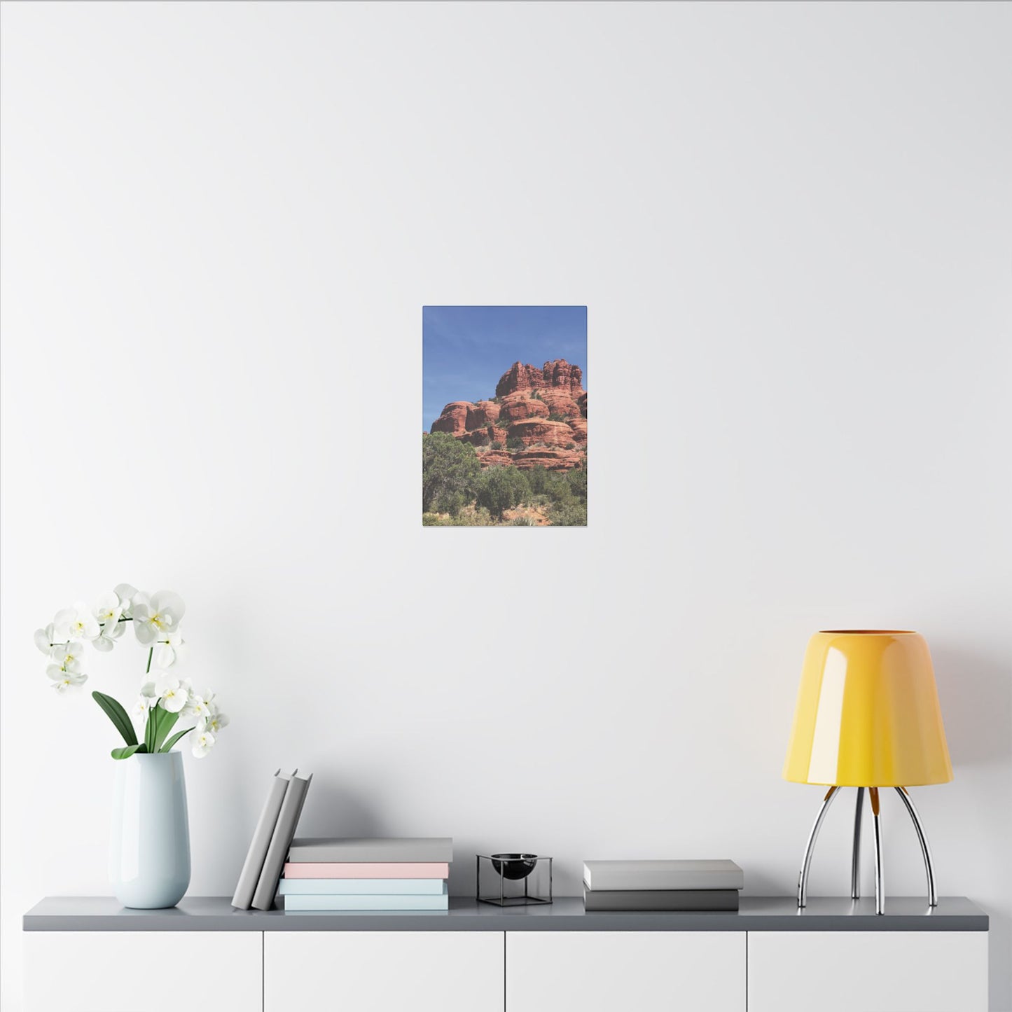 Majestic Red Rock Landscape - Stretched Canvas Wall Art, Wall Decor