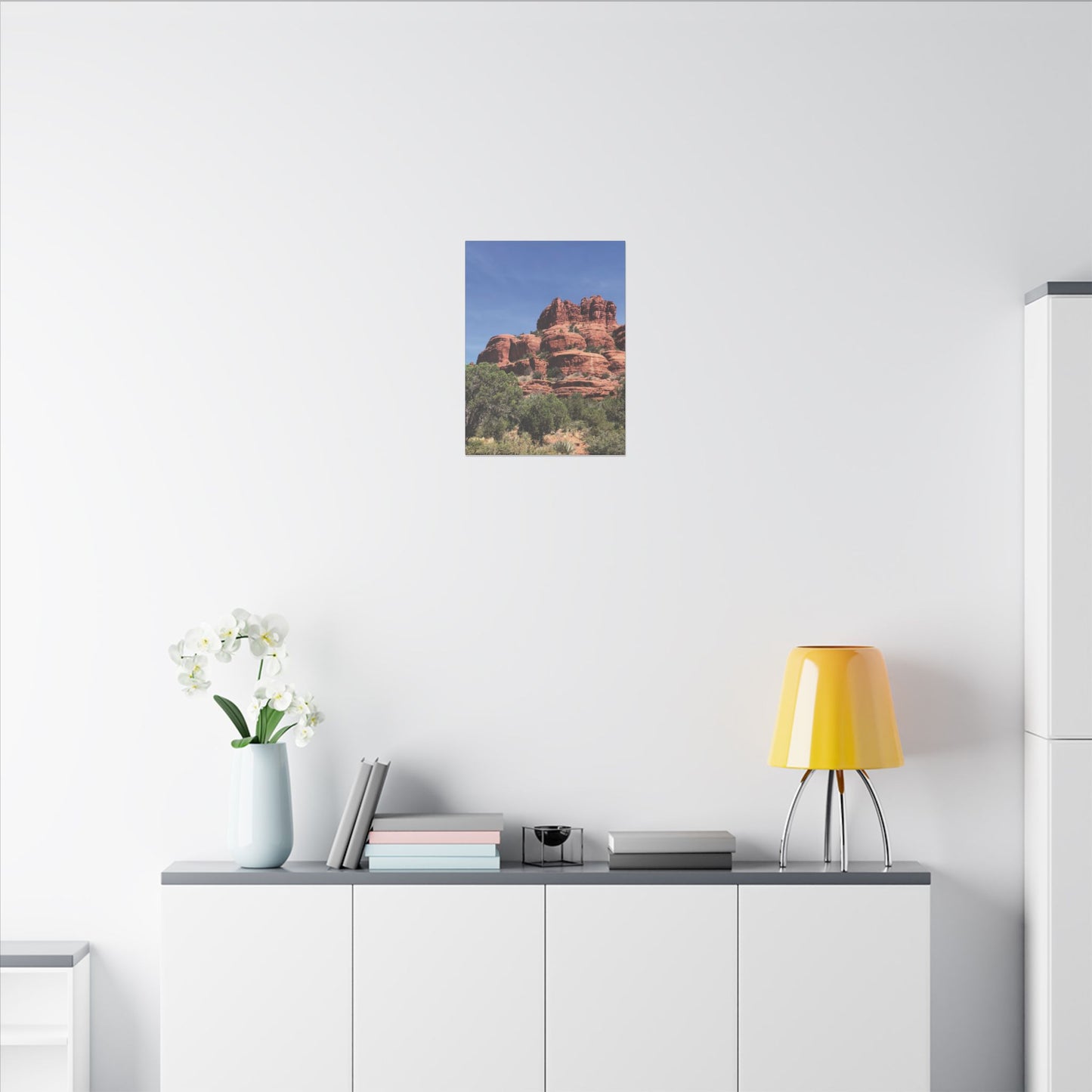 Majestic Red Rock Landscape - Stretched Canvas Wall Art, Wall Decor