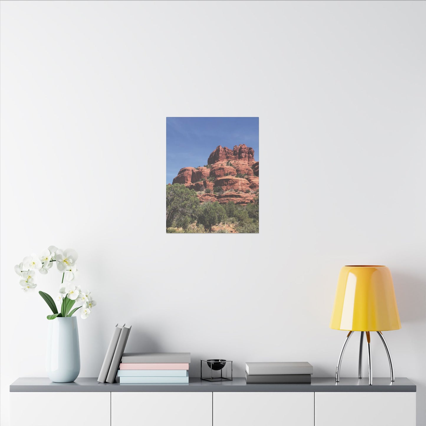 Majestic Red Rock Landscape - Stretched Canvas Wall Art, Wall Decor