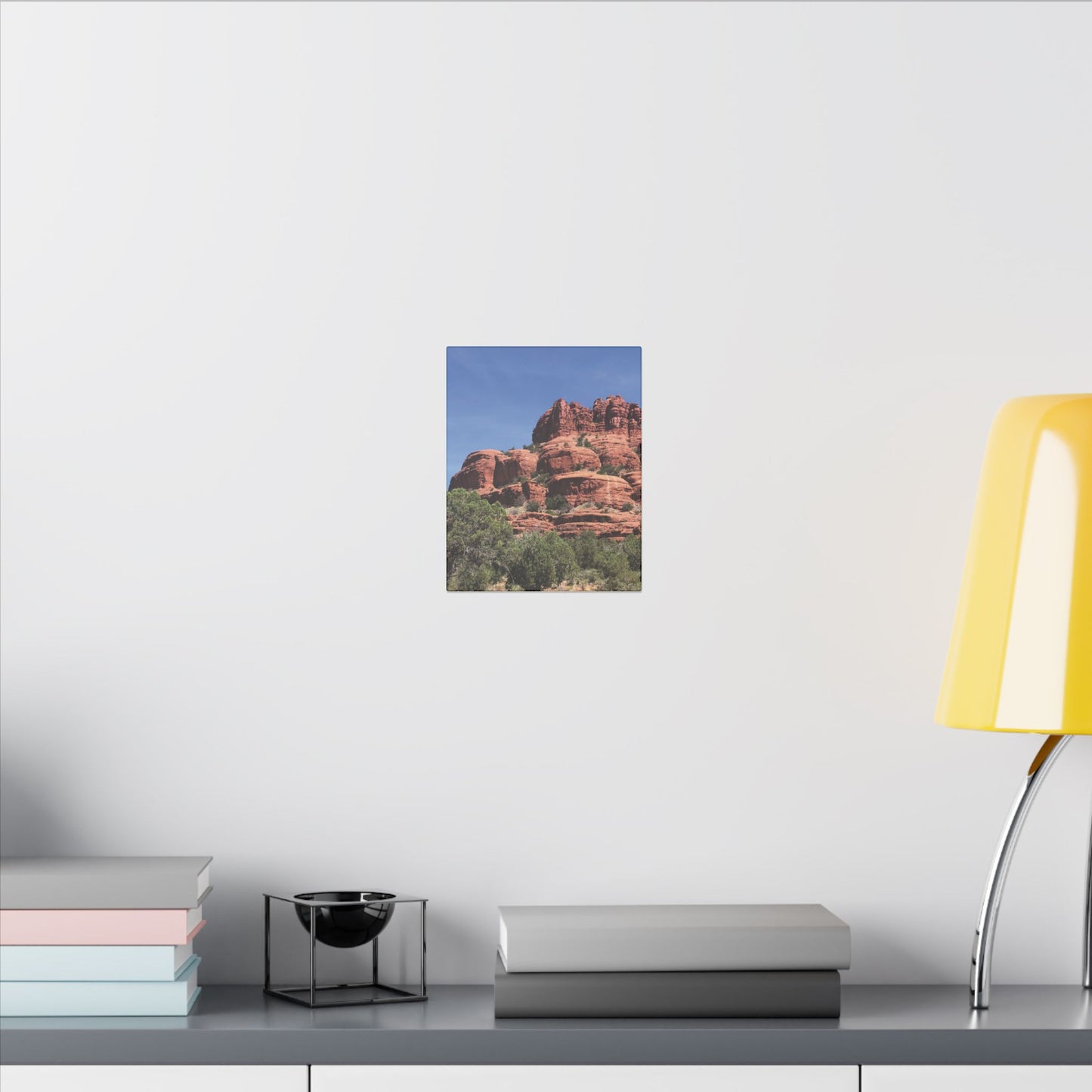 Majestic Red Rock Landscape - Stretched Canvas Wall Art, Wall Decor