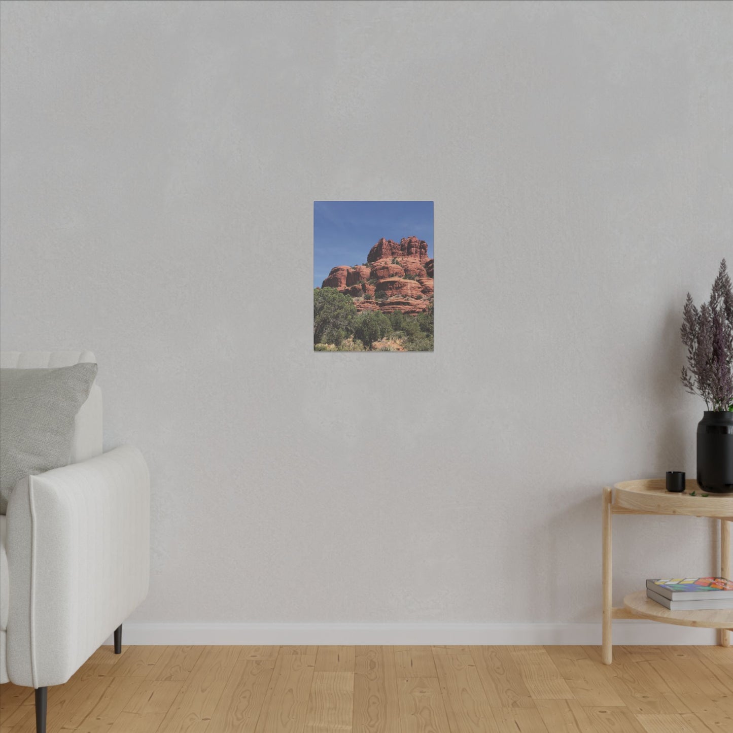 Majestic Red Rock Landscape - Stretched Canvas Wall Art, Wall Decor
