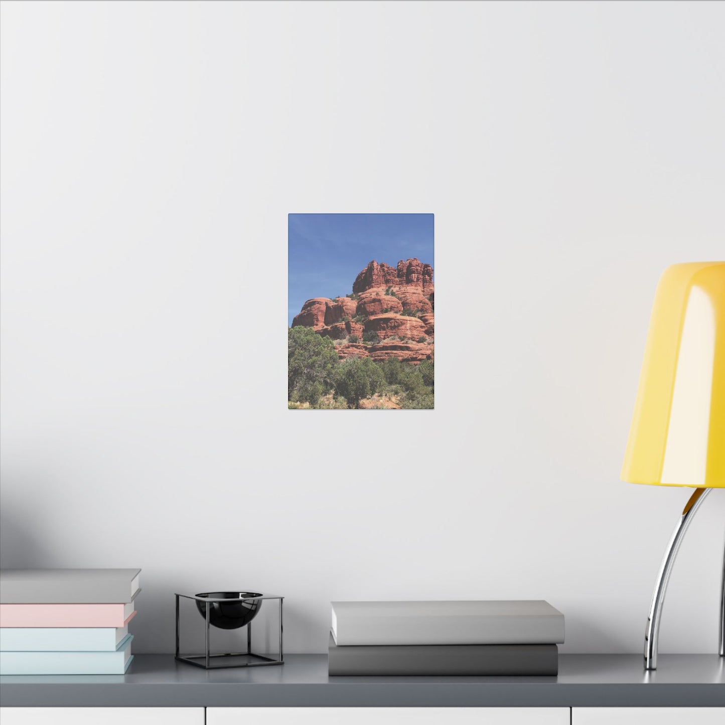 Majestic Red Rock Landscape - Stretched Canvas Wall Art, Wall Decor
