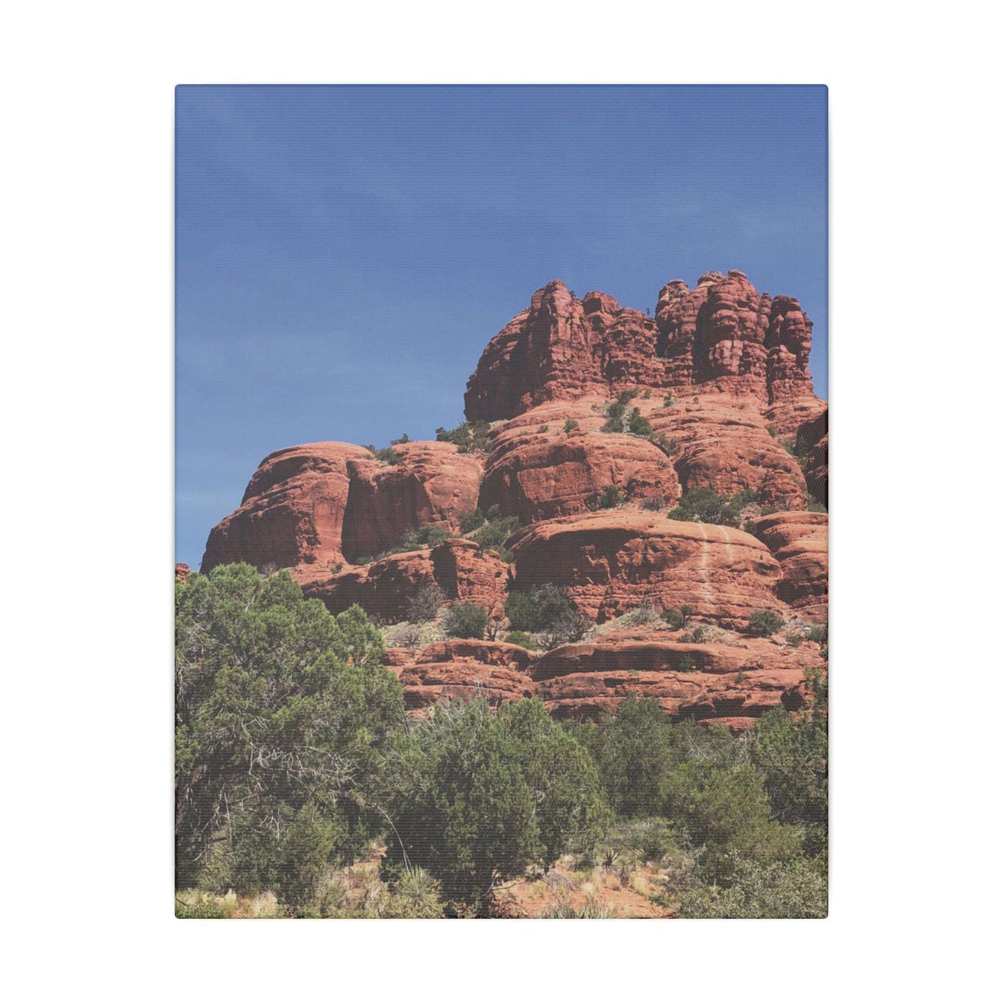 Majestic Red Rock Landscape - Stretched Canvas Wall Art, Wall Decor