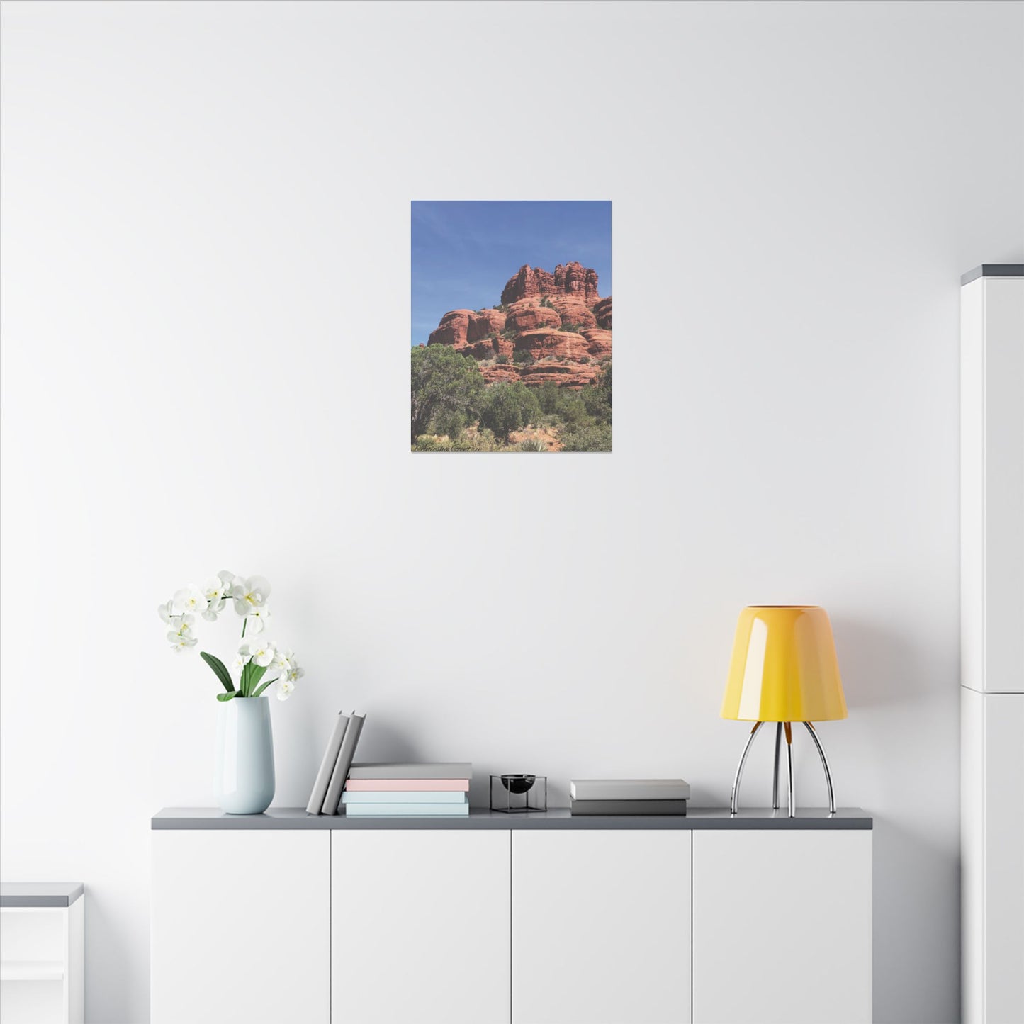 Majestic Red Rock Landscape - Stretched Canvas Wall Art, Wall Decor