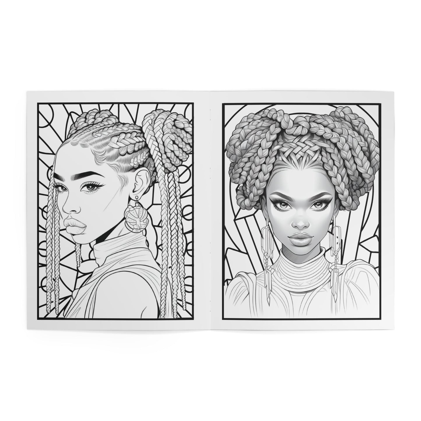 Braid Magic Vibez Coloring Book — Afrocentric Hair & Braids Adult Coloring Book