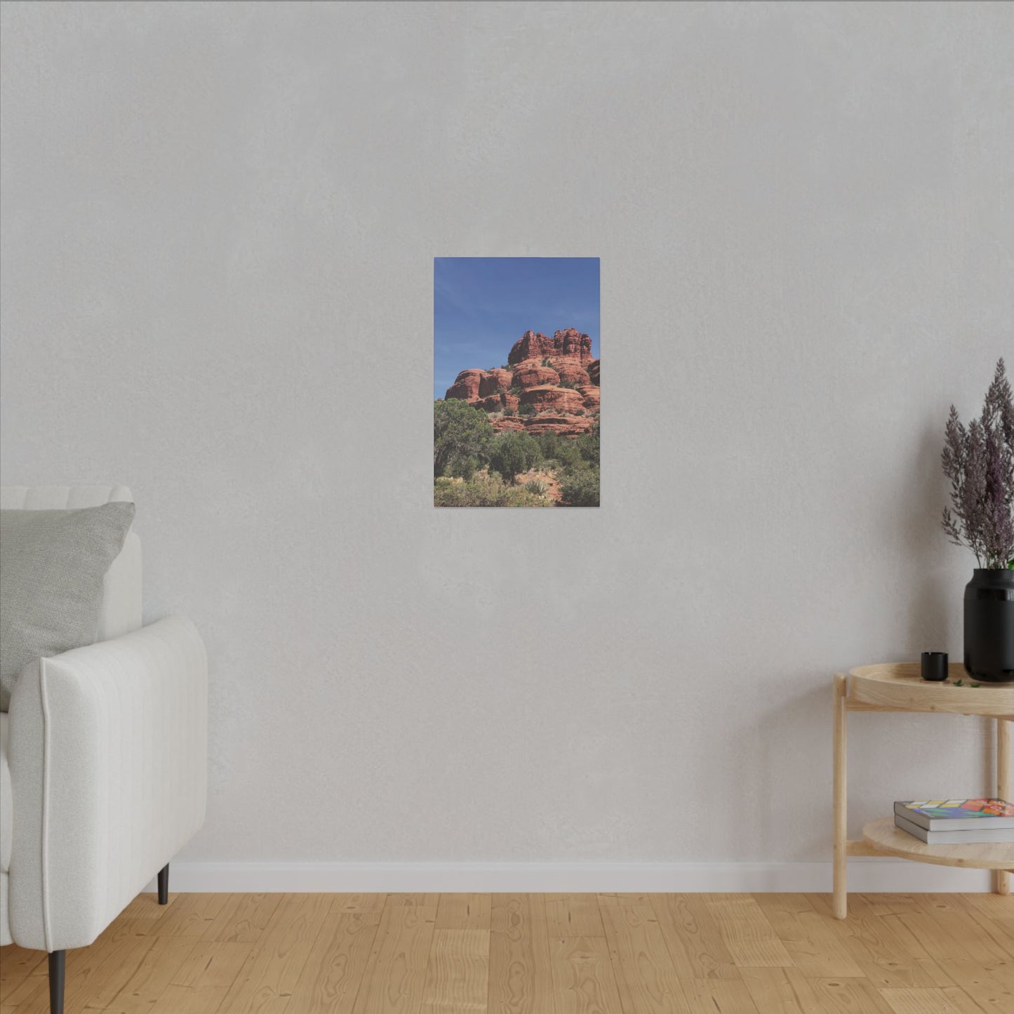 Majestic Red Rock Landscape - Stretched Canvas Wall Art, Wall Decor