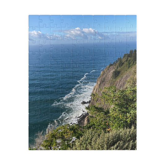 Coastal Cliff Ocean View Jigsaw Puzzle (110-1014 pieces)