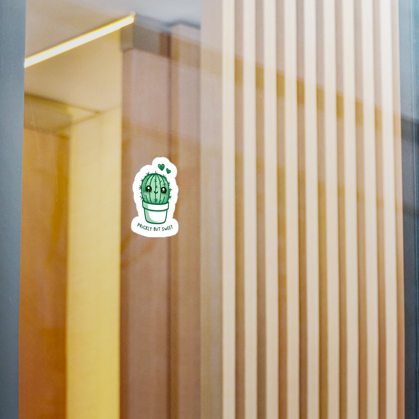 Cute Cactus Kiss-Cut Vinyl Decal/Sticker- Prickly But Sweet