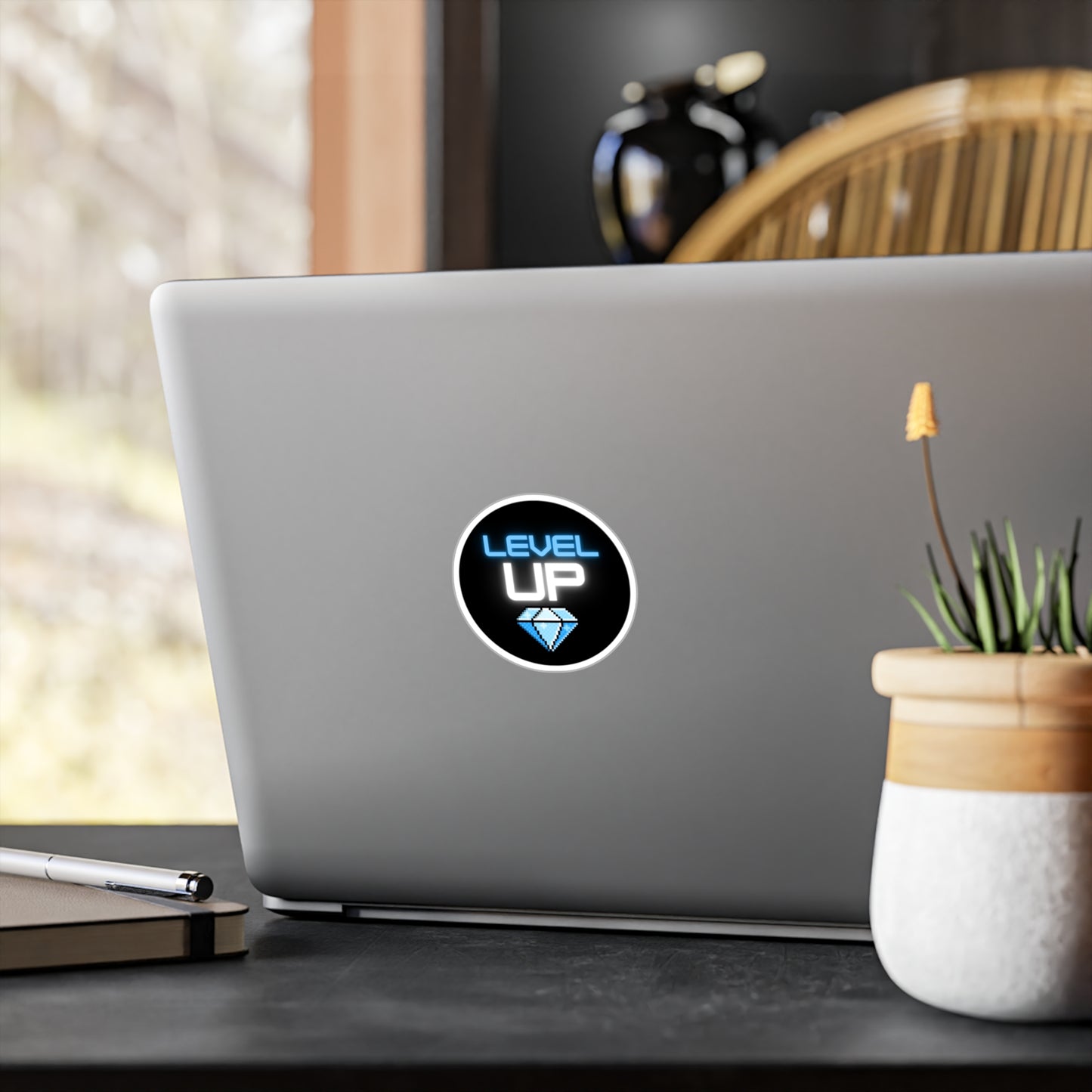 Dimond Level Up Vinyl Decals - Gaming Stickers for Decor & Gifts