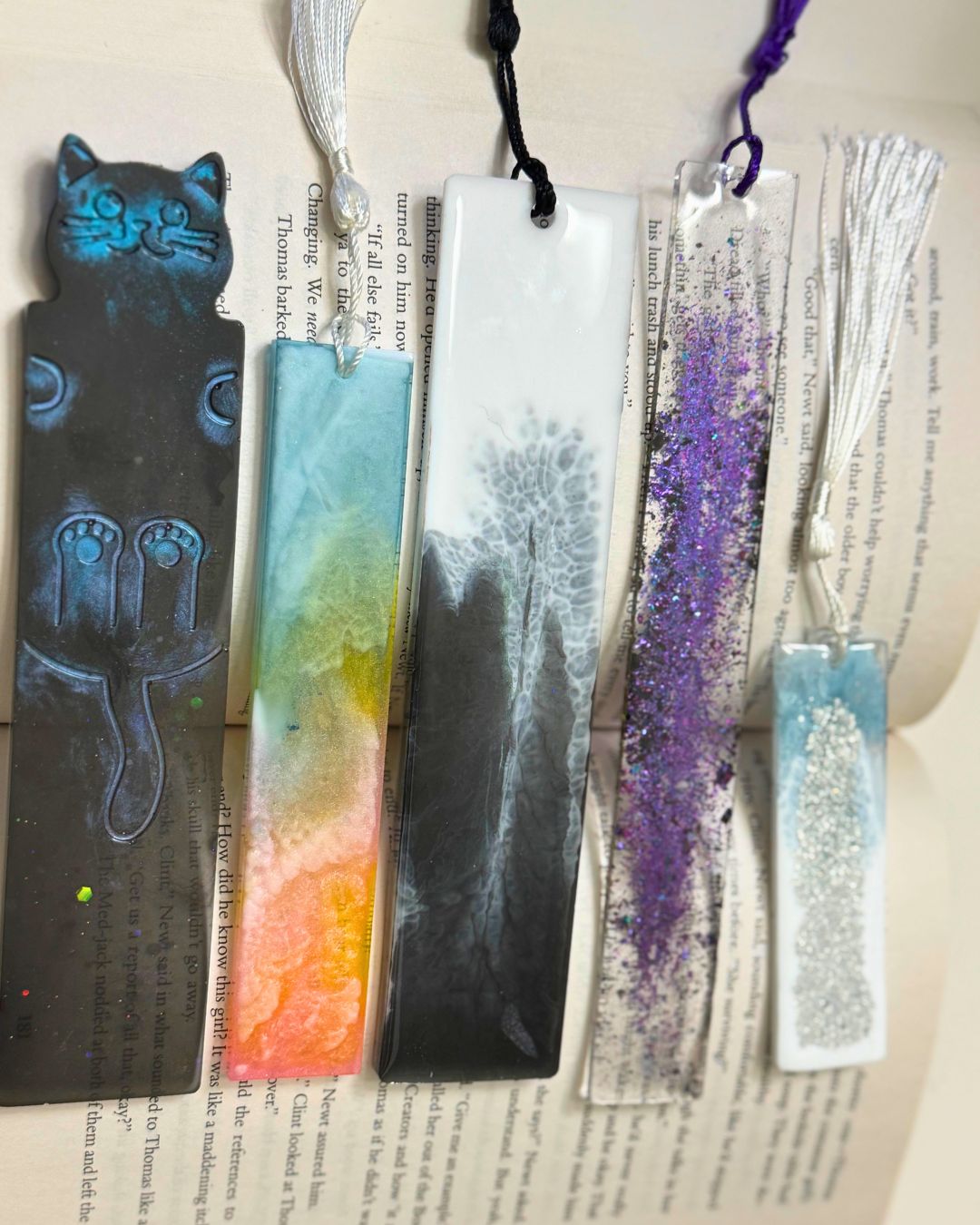 Personalized Handcrafted Resin Bookmarks