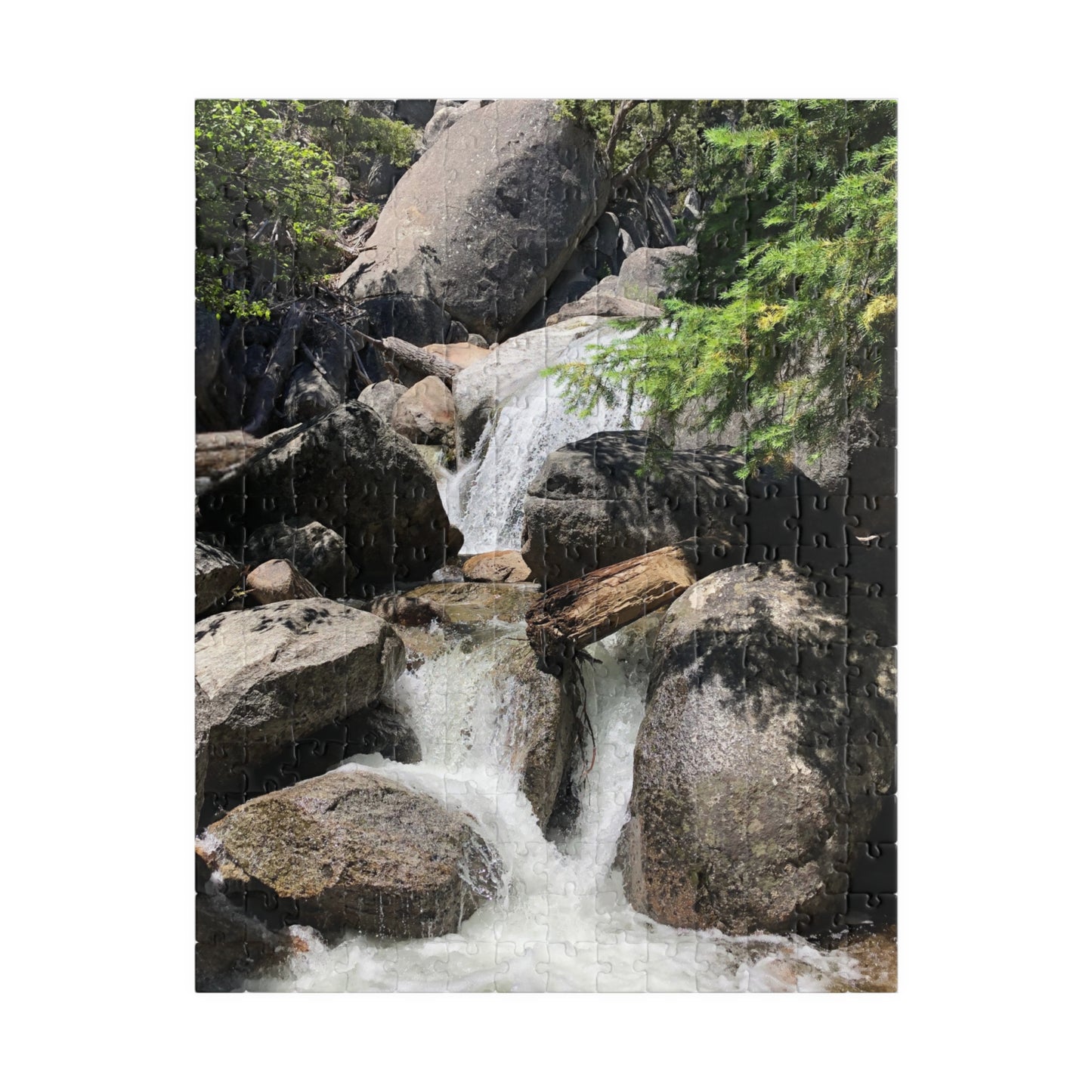 Mountain Stream River Waterfall Jigsaw Puzzle — Scenic Nature Puzzle (110–1014 pieces)