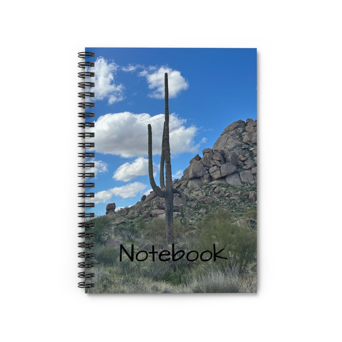 Desert Saguaro Notebook — Southwestern Cactus Spiral Journal