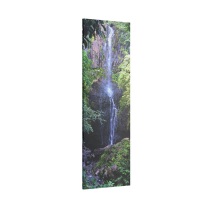 Hidden Waterfall  - Stretched Matte Canvas Art Print for Nature Lovers