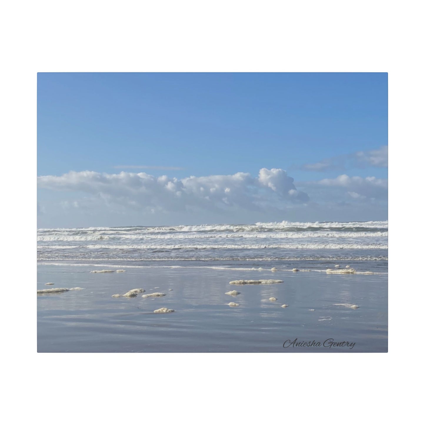 Coastal Serenity - Stretched Matte Canvas Wall Art, Wall Decor