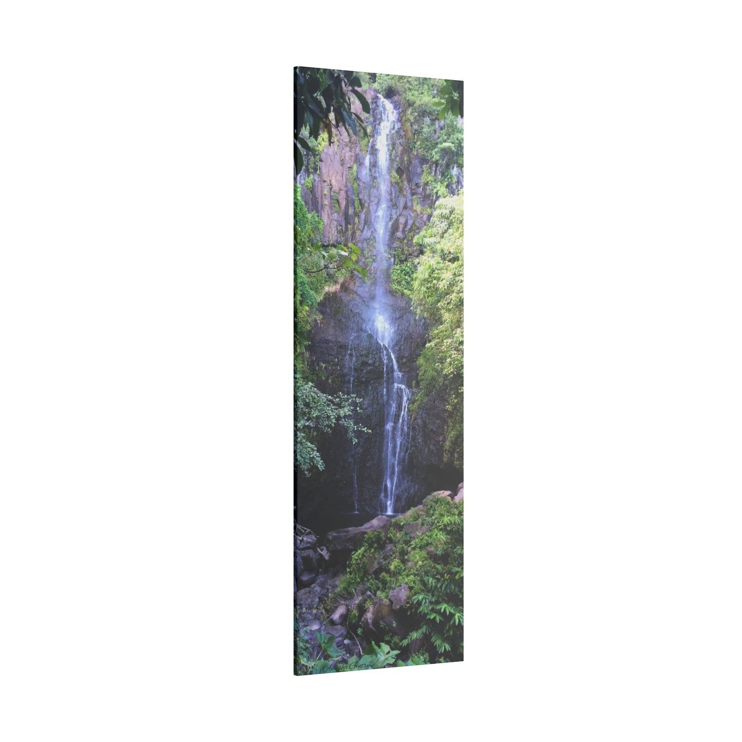 Hidden Waterfall  - Stretched Matte Canvas Art Print for Nature Lovers