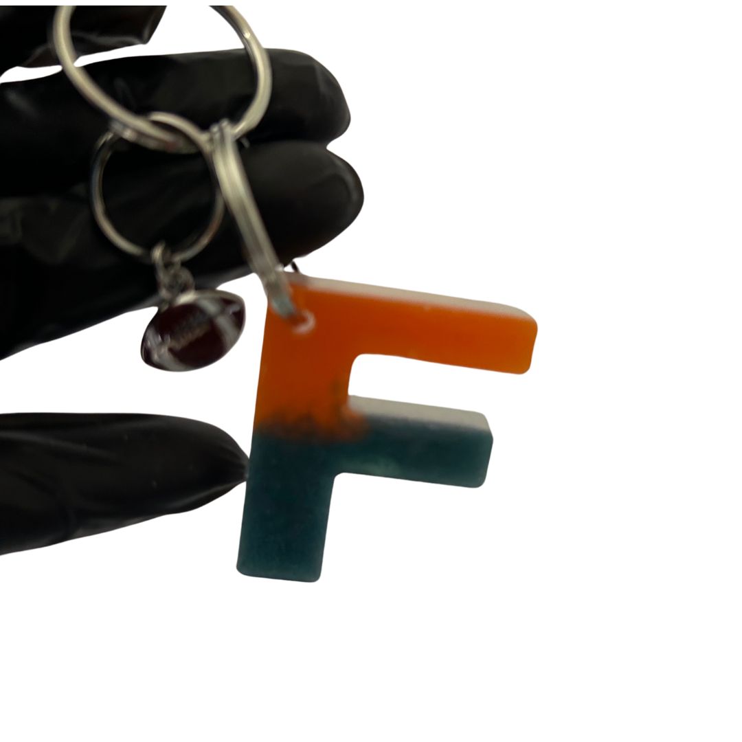 Personalized Handcrafted Resin Letter Keychain