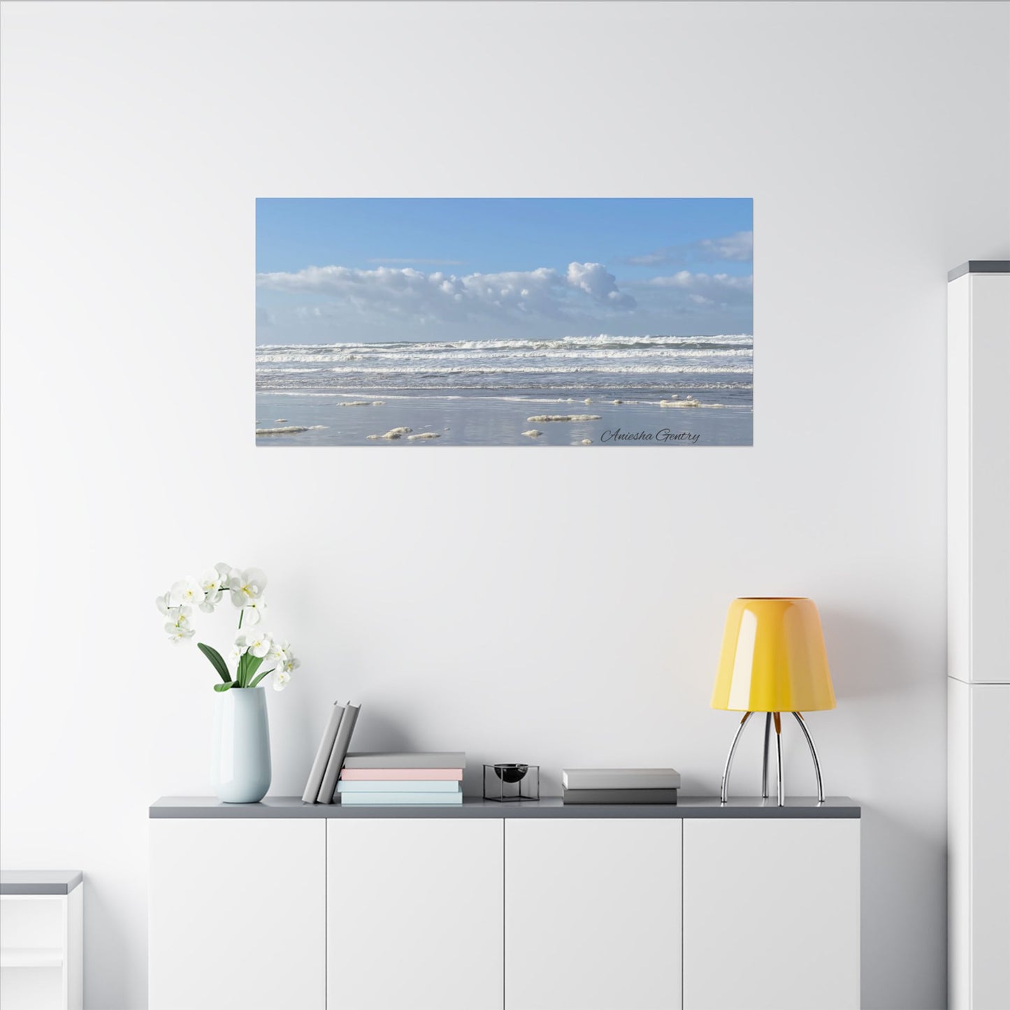 Coastal Serenity - Stretched Matte Canvas Wall Art, Wall Decor