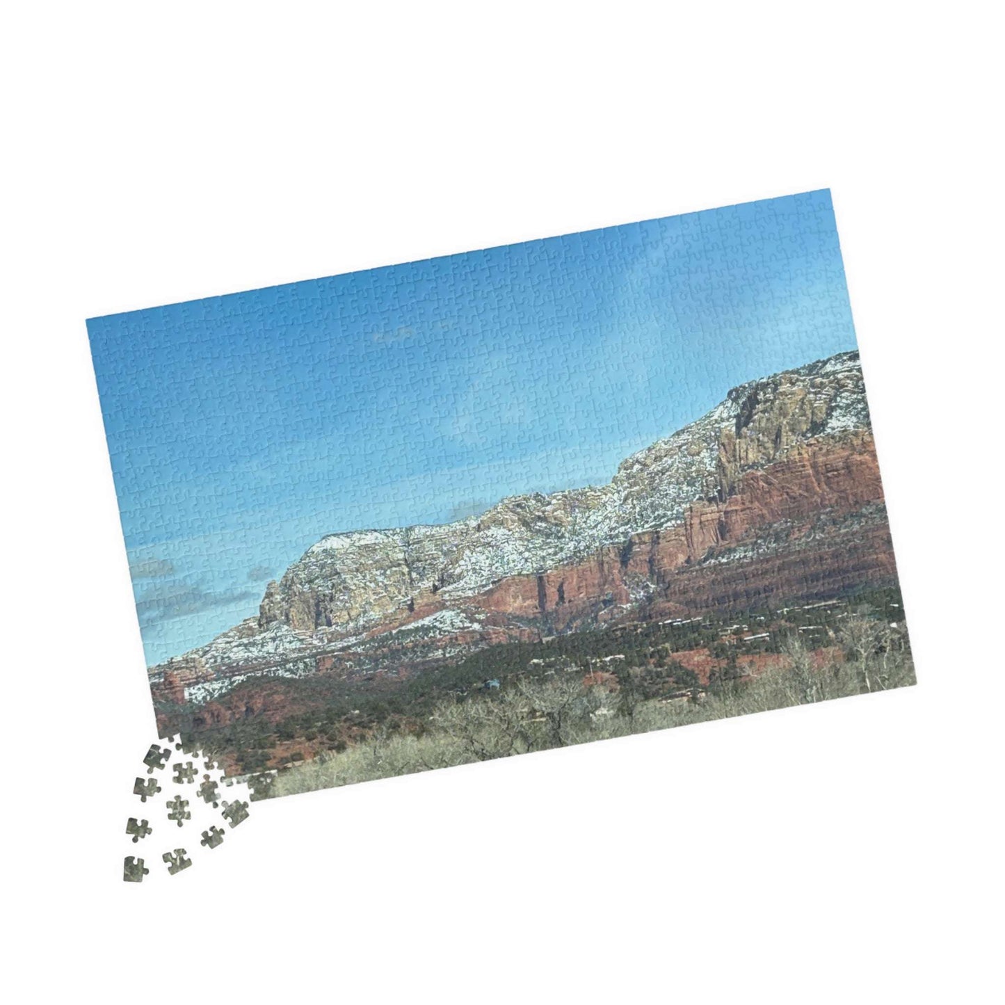 Snowy Sedona Mountain Landscape Puzzle (110, 252, 520, 1014-piece)