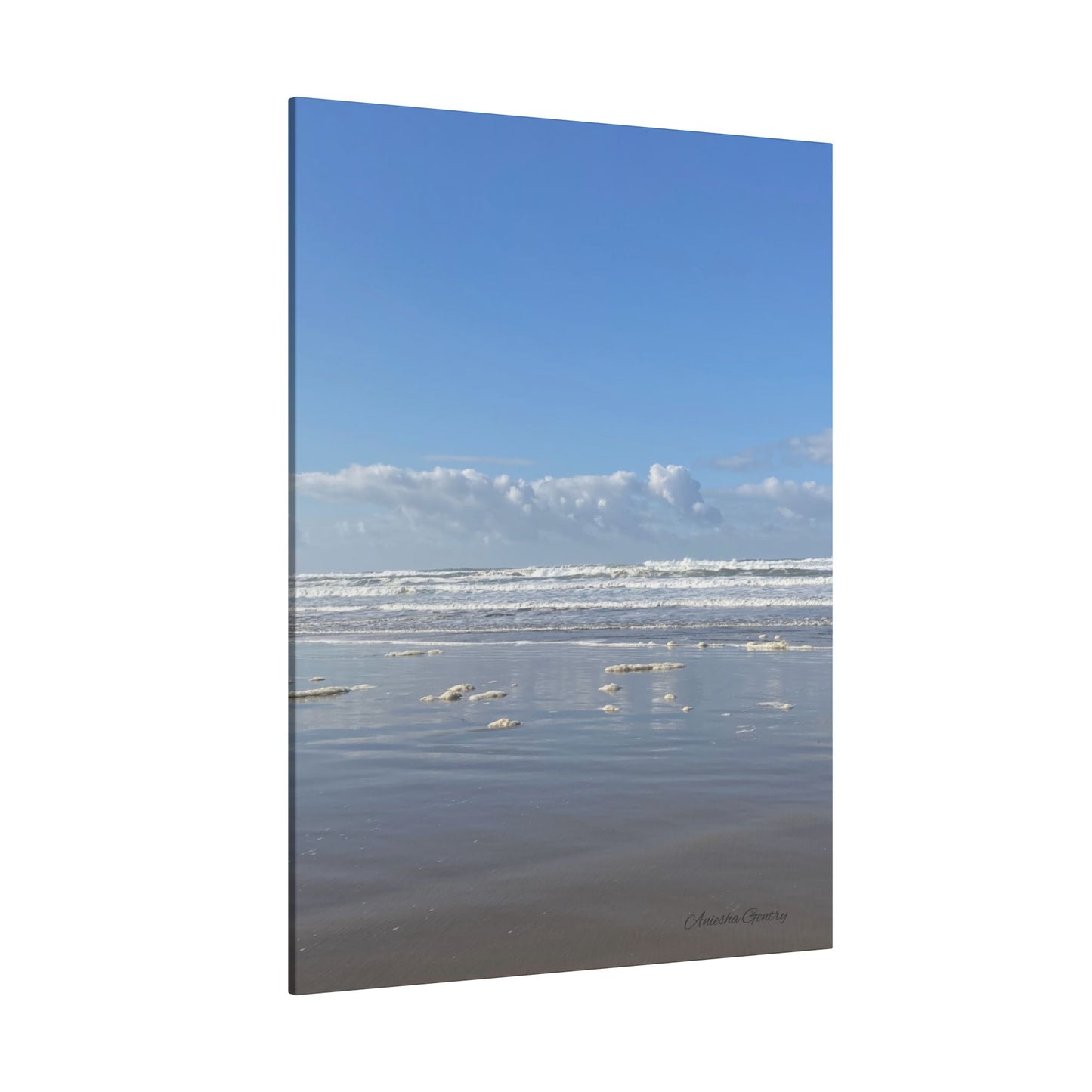 Coastal Serenity - Stretched Matte Canvas Wall Art, Wall Decor