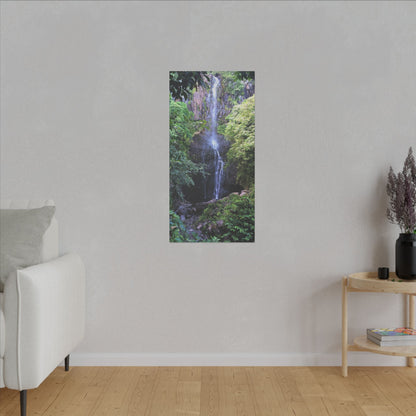 Hidden Waterfall  - Stretched Matte Canvas Art Print for Nature Lovers