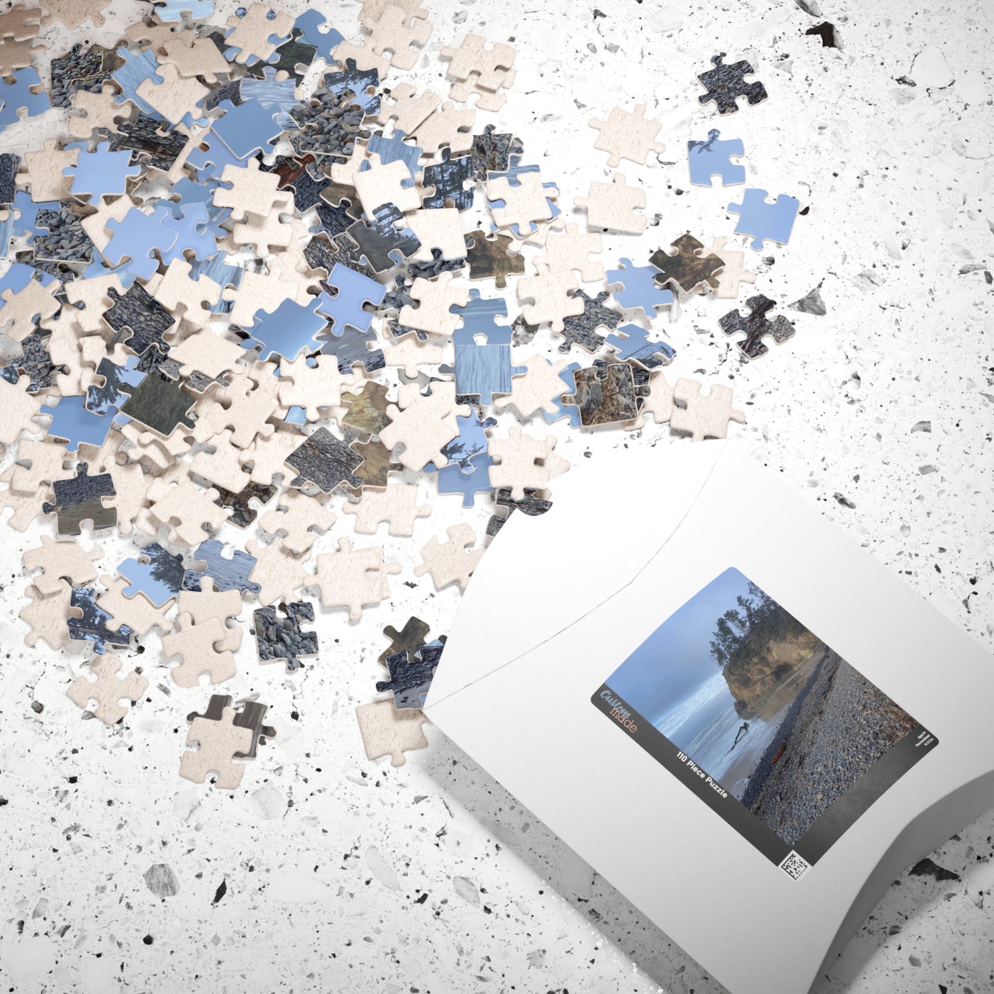 Cloudy Walk On Beach Puzzle (110-1014 Pieces) Coastal Serenity Jigsaw