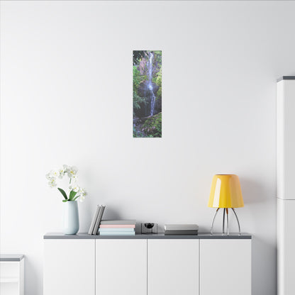 Hidden Waterfall  - Stretched Matte Canvas Art Print for Nature Lovers