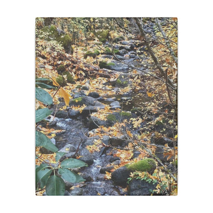 Hike in the Forest -  Stretched Matte Canvas Wall Art, Wall Decor