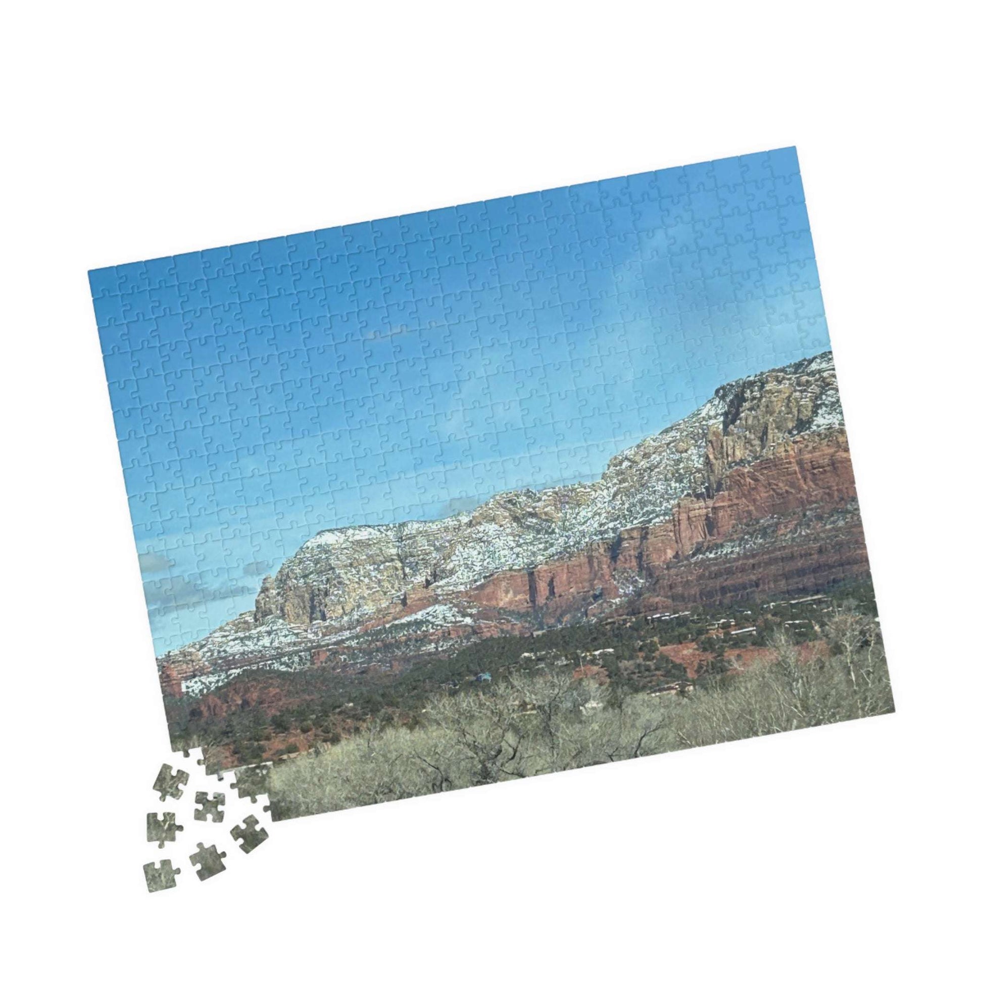 Snowy Sedona Mountain Landscape Puzzle (110, 252, 520, 1014-piece)