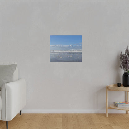 Coastal Serenity - Stretched Matte Canvas Wall Art, Wall Decor