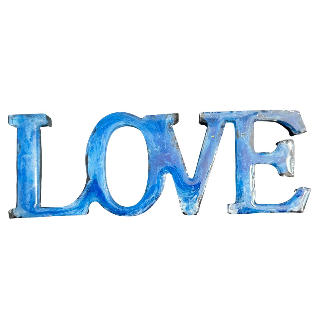 Personalized Handcrafted Resin Love Plaque