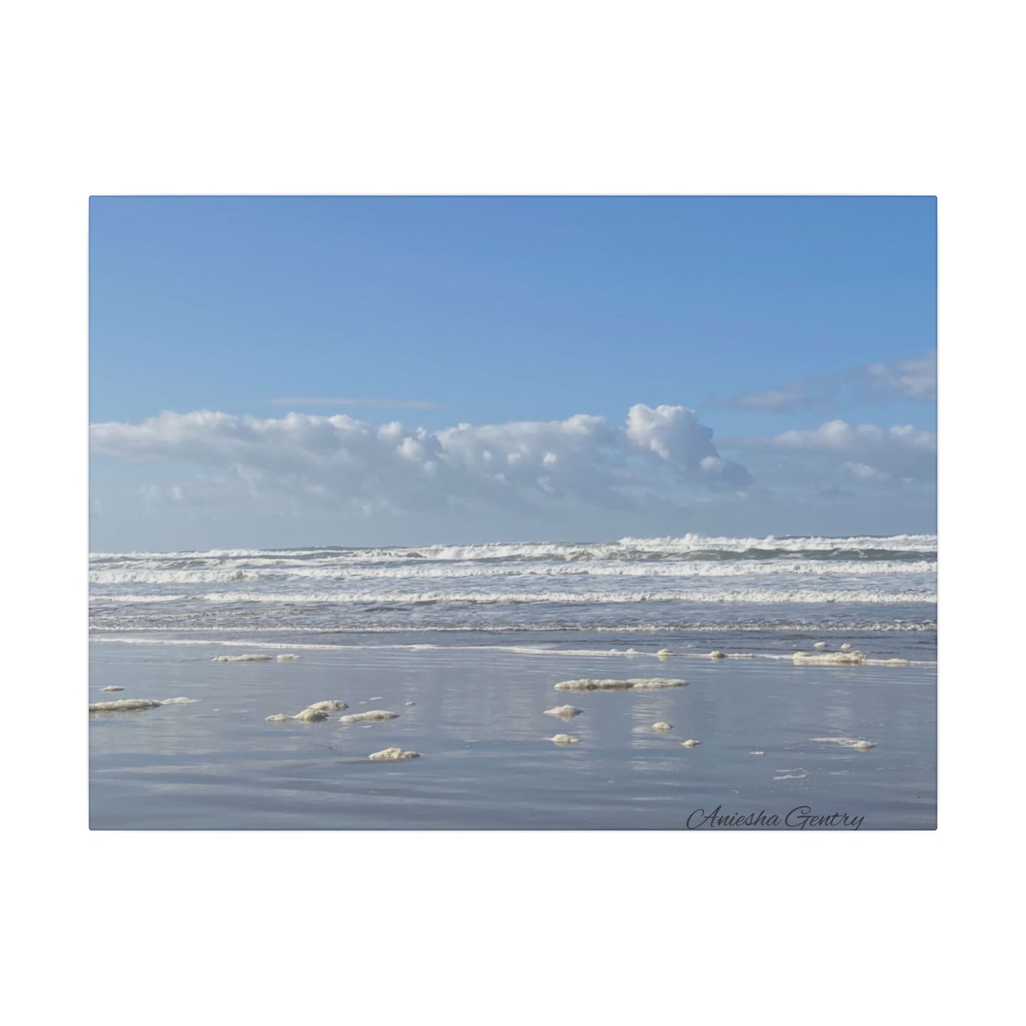 Coastal Serenity - Stretched Matte Canvas Wall Art, Wall Decor