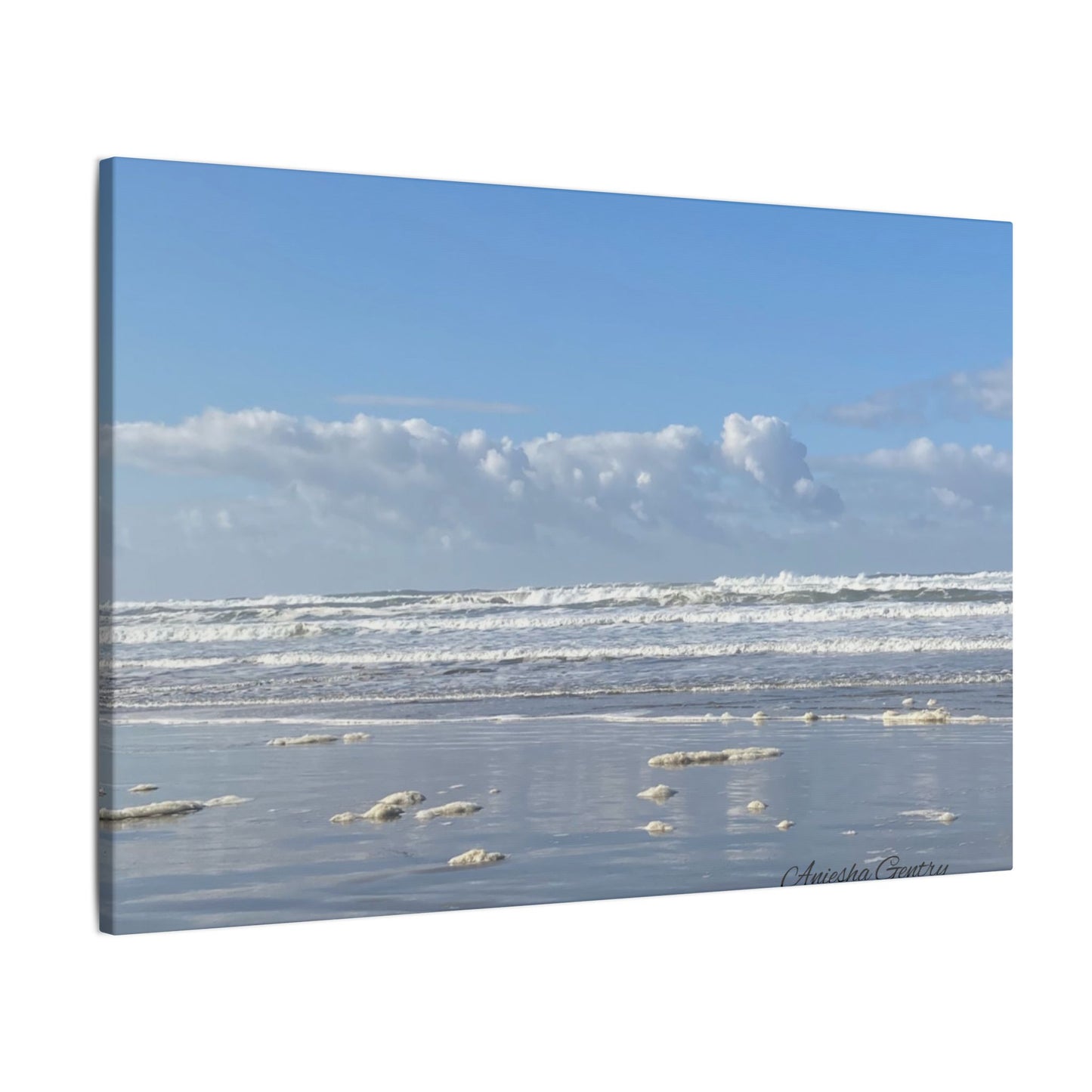 Coastal Serenity - Stretched Matte Canvas Wall Art, Wall Decor