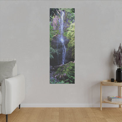 Hidden Waterfall  - Stretched Matte Canvas Art Print for Nature Lovers