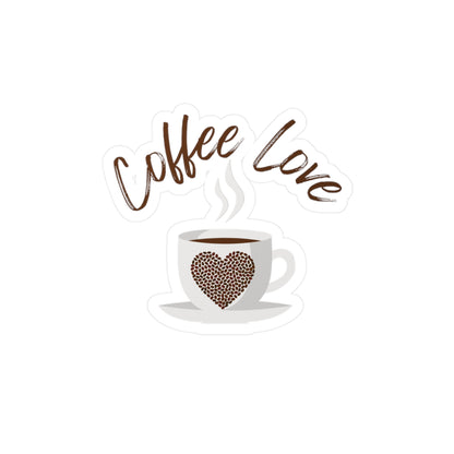 Coffee Love Kiss-Cut Vinyl Decal/ Sticker - Perfect for Coffee Lovers & Mugs