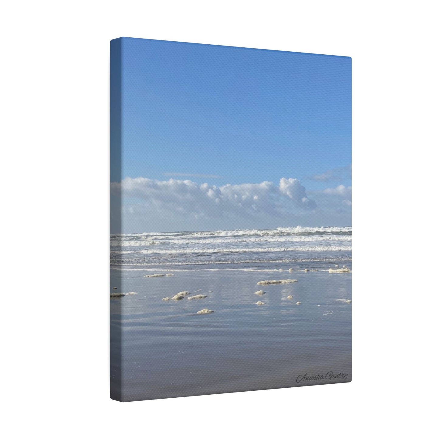 Coastal Serenity - Stretched Matte Canvas Wall Art, Wall Decor