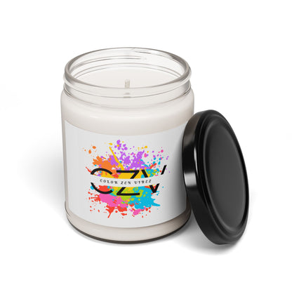 Color Zen Vibez Scented Soy Candle, 9oz