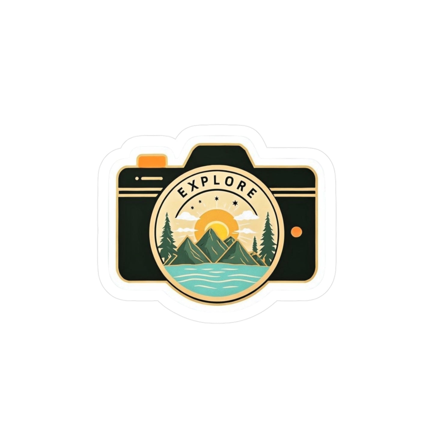 Adventure Camera Explore Vinyl Decals/ Stickers for Travel & Photography Lovers