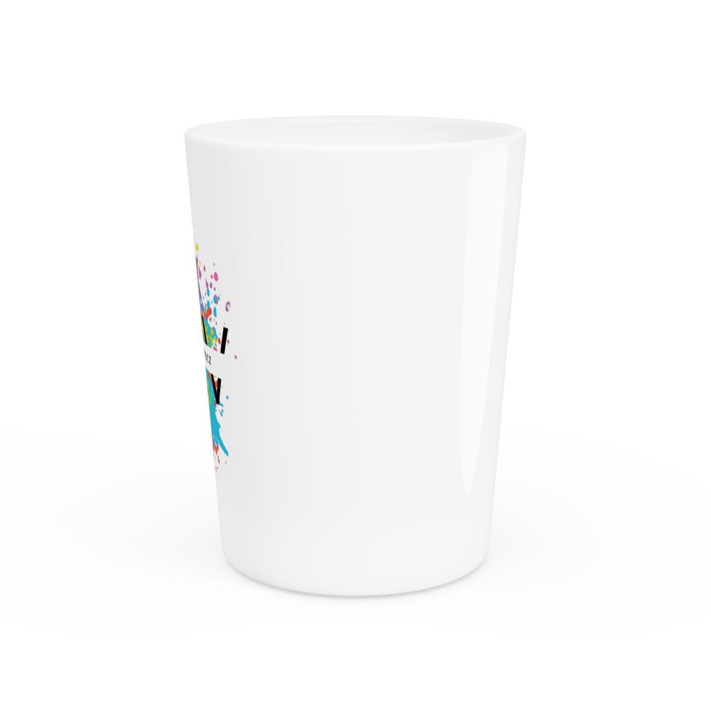 Color Zen Vibez Logo Shot Glass - Vibrant Drinkware for Celebrations