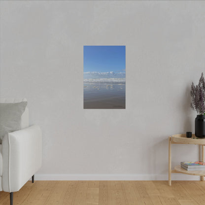 Coastal Serenity - Stretched Matte Canvas Wall Art, Wall Decor