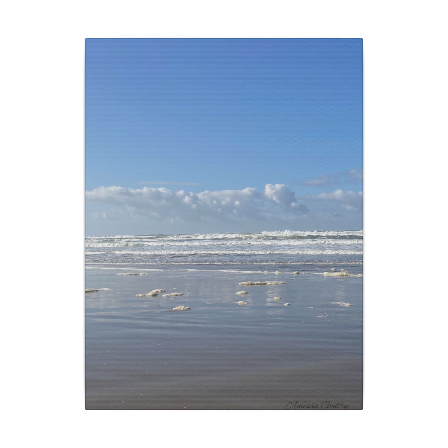 Coastal Serenity - Stretched Matte Canvas Wall Art, Wall Decor