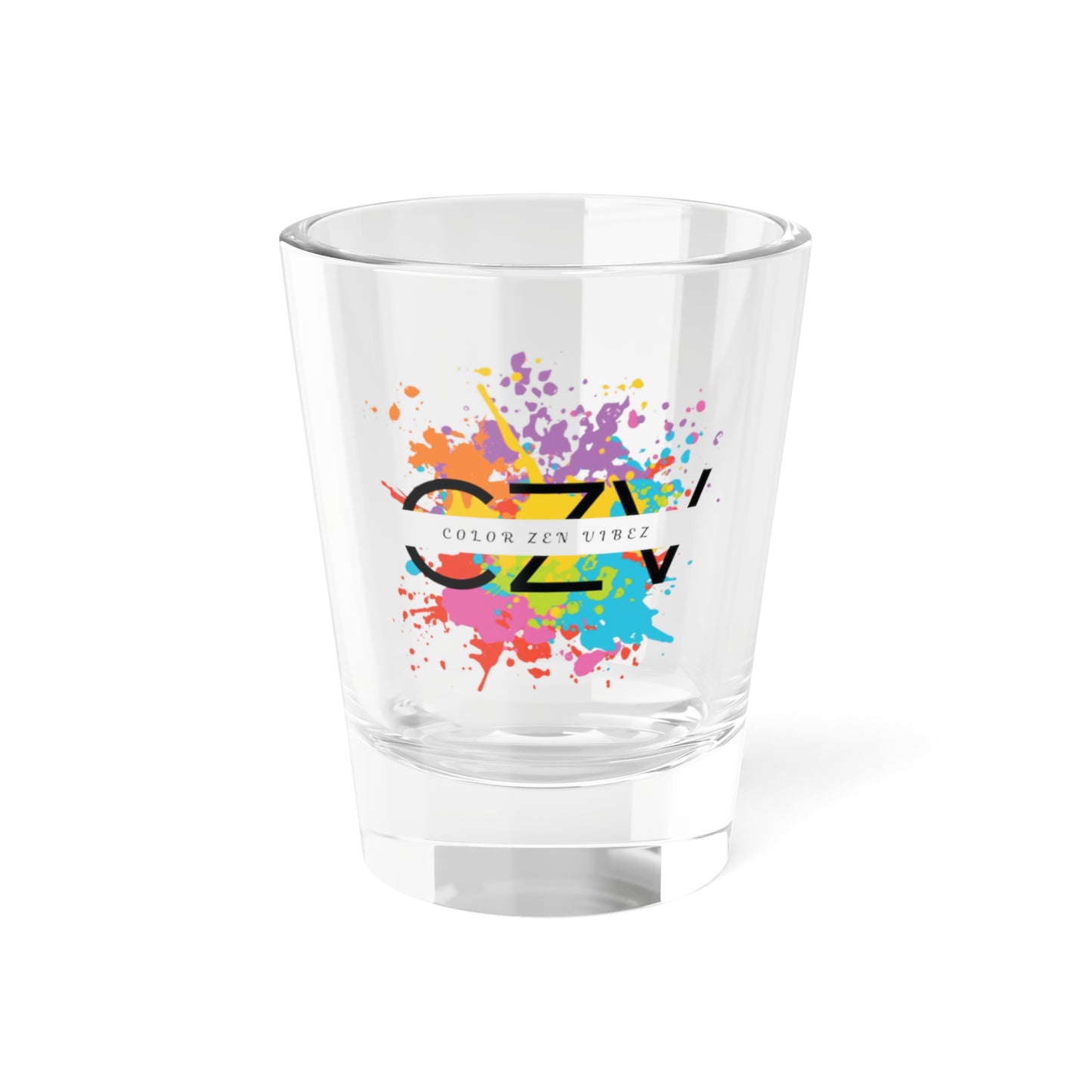 Color Zen Vibez Clear Shot Glass - 1.5oz - Vibrant Party Drinkware