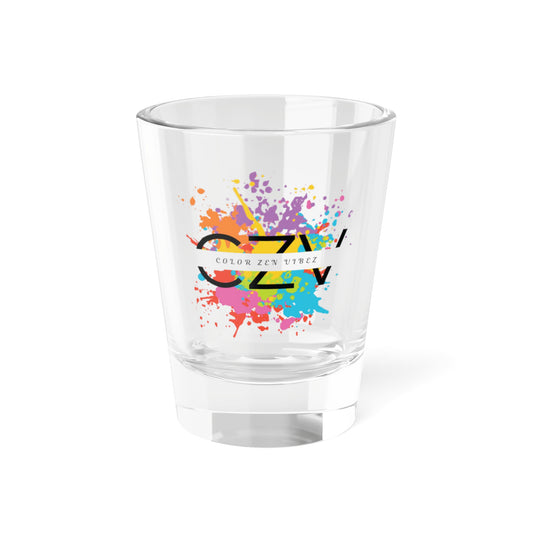 Color Zen Vibez Clear Shot Glass - 1.5oz - Vibrant Party Drinkware