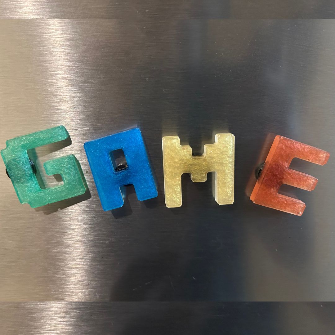 Personalized Handcrafted Resin Letter Magnets