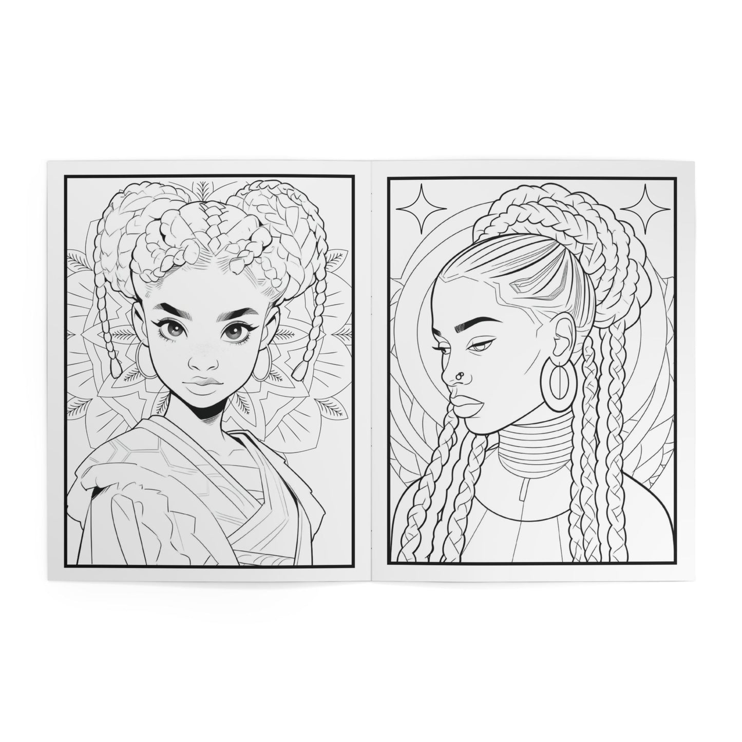 Braid Magic Vibez Coloring Book — Afrocentric Hair & Braids Adult Coloring Book