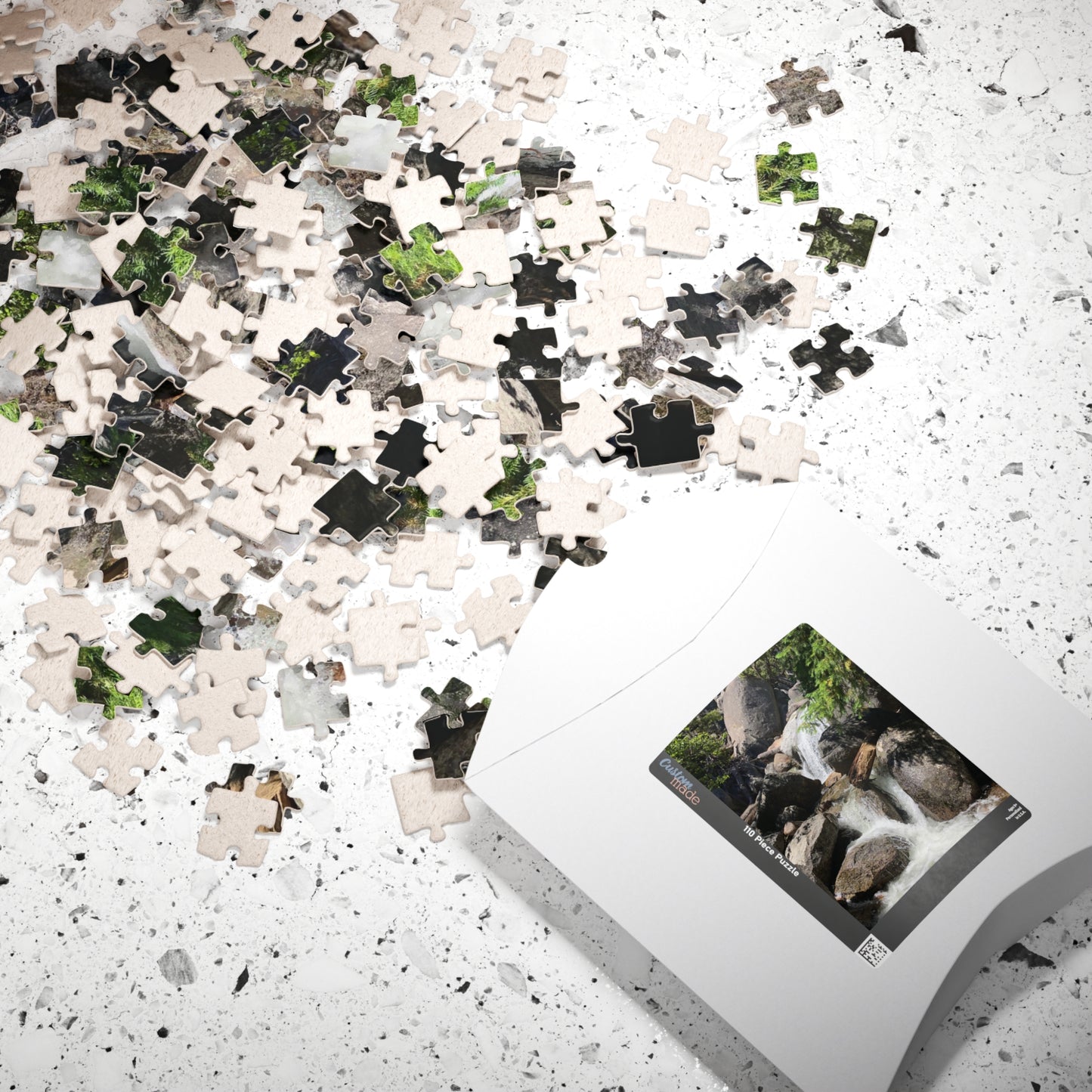 Mountain Stream River Waterfall Jigsaw Puzzle — Scenic Nature Puzzle (110–1014 pieces)