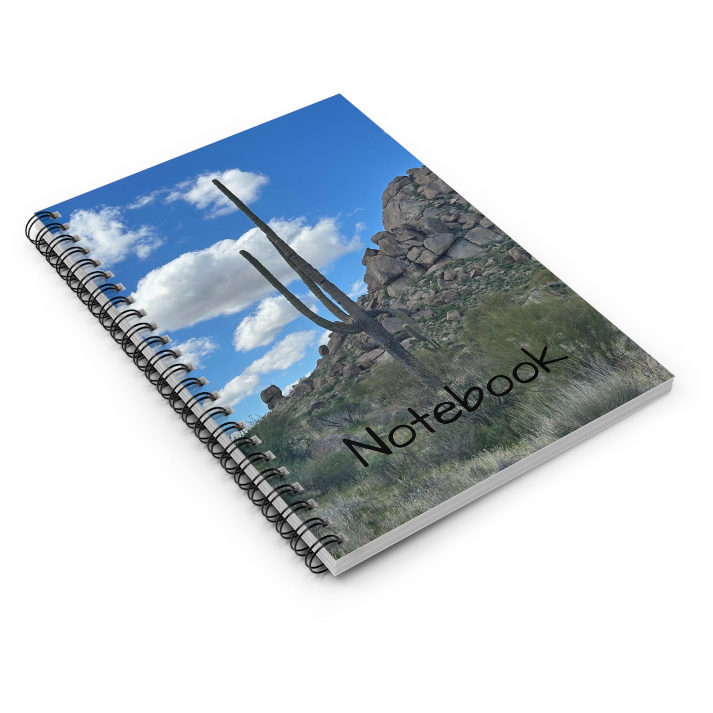 Desert Saguaro Notebook — Southwestern Cactus Spiral Journal